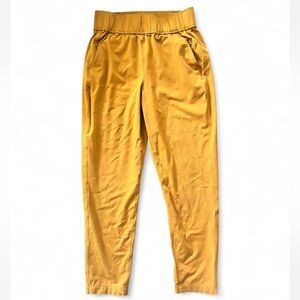 Alder Mustard Yellow Elastic Waist Pants